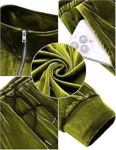 Marque distributeur Survêtement en velours pour hommes Logo personnalisé Vêtements de sport pour hommes Tendance Best-seller Meilleur survêtement durable de haute qualité pour hommes - Product Image 6