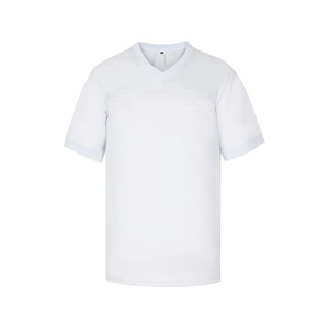 Nouvelle Arrivée Maillot de Football Américain Manches Courtes Couleurs Personnalisables Tissu Respirant Maille Scintillante Transfert Thermique Grande Taille Avant - Product Image 4