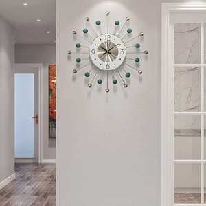 Hanging Circular Metal <b>Wall</b> Clock Quartz Needle Display Luxury <b>Home</b> <b>Decor</b> for Living Room Bedroom Office and Wedding - Product Image 3
