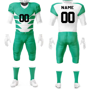 Conjunto de camiseta de fútbol americano de alta calidad personalizado Reversible, transpirable, de secado rápido, estirable, manga corta, uniformes estampados - Product Image 6
