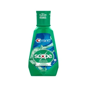 Crest Scope Get Fresh Mouthwash with Alcohol, Fights Plaque and Gingivitis, Spearmint 1L