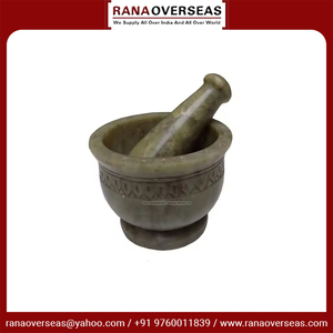 Mortero y Maja de esteatita de calidad superior en redondo para trituradora de hierbas medicinales de utensilios de cocina al precio más bajo - Product Image 3