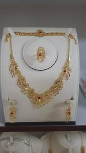 Collar de cobre chapado en oro de 24 quilates inspirado en italiano Vintage 2024, conjunto de joyería de moda directo de EE. UU. Francia Comoras Mayotte - Product Image 2