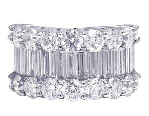 Bague Moissanite en argent sterling 925 de luxe de style hip-hop avec diamant rond et clarté VVS pour rappeur - Product Image 3