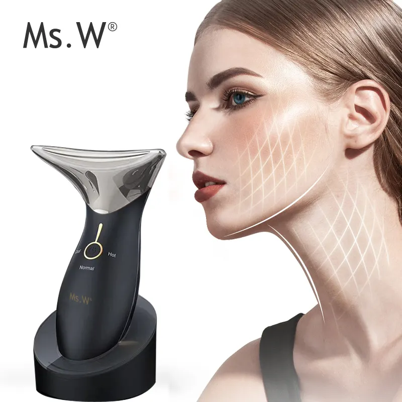 Machine à microcourant 313 Ms.W à usage domestique, pour enlever les rides du cou, perte de poids, amincissant, beauté, visage, levage du cou, masseur