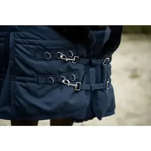 Couverture de cheval imperméable classique tapis d'hiver respirant feuille stable couverture d'équitation en plein air chaud confortable Durable coton équin - Product Image 4