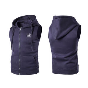 Wholesale OEM Service Latest Design <b>Men</b> <b>Sleeveless</b> <b>Hoodies</b> Made In Pakistan <b>Sleeveless</b> <b>Hoodies</b> - Product Image 6