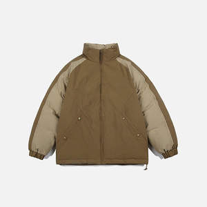 Chaquetas de invierno para hombre, chaqueta acolchada, personalizada, brillante, de alta calidad, corta, larga, polar, para hombres y mujeres, chaqueta con cremallera impresa - Product Image 4