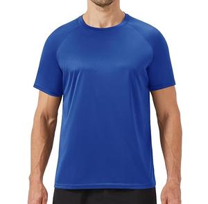 T-shirts surdimensionnés de gymnastique pour hommes coupe régulière logo graphique personnalisé chemise de fitness en coton polyester pour entraînement sportif - Product Image 2