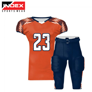 Uniformes personnalisés de football américain Streetwear respirant avec des uniformes boxy brodés de sports de rugby sublimés - Product Image 1