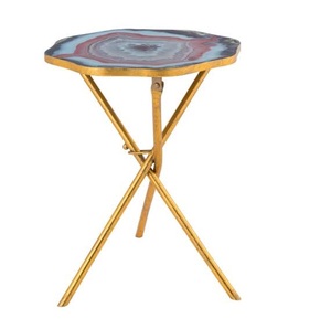 โต๊ะกาแฟโลหะสองชั้นสำหรับบ้านโรงแรมร้านอาหารเฟอร์นิเจอร์โต๊ะปรับแต่งมุมได้ - Product Image 3