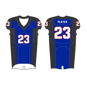 Ensemble de maillots de football américain personnalisés noirs pour hommes, sans manches, col en V, polyester respirant, vêtements de sport d'équipe, toutes saisons, athlétique - Product Image 2