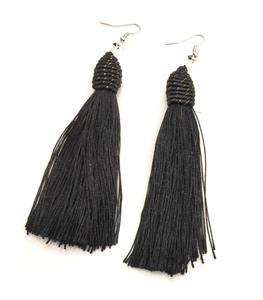 ต่างหูผ้าไหมที่เป็นมิตรต่อสิ่งแวดล้อมต่างหูทำด้วยมือสไตล์โบฮีเมียนหรูหราทันสมัยสำหรับงานแต่งงาน - Product Image 1