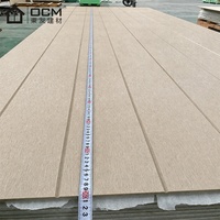 Panneau mural en fibrociment rainuré OCM V 9/12 mm, matériau de construction imperméable pour bardage résidentiel moderne, certifié ASTM