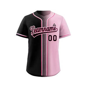 Maillot de baseball personnalisable pour homme avec logo d'équipe, séchage rapide, respirant, 100 % polyester, service OEM, prix de gros - Product Image 1
