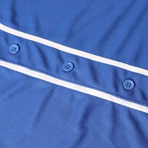 Jersey de béisbol de secado rápido, camiseta de softball de malla abotonada personalizada Pro Fit, aparejos de tela transpirable, letras de sarga, sublimación de EE. UU. - Product Image 4