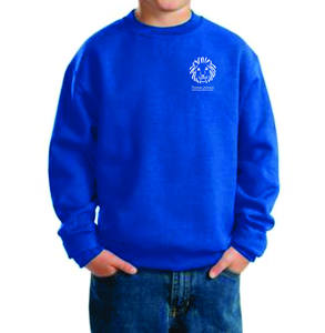 Sudadera de cuello redondo con logotipo personalizado, diseño sólido de talla grande - Product Image 3