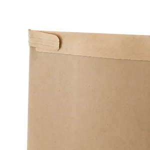 Xs <b>Tin</b> Tie Block Bottom Bags Pla Window 7.5X4.5X24Cm Kraft Sealed Snack Sacks For Household Products - 500 pcs/carton - Product Image 3