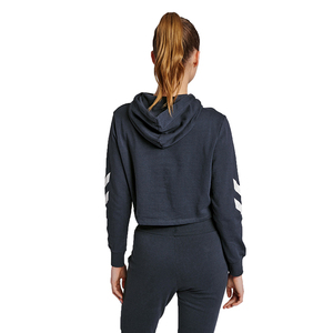 Sudadera con Capucha Corta para Mujer, Estilo Nuevo, Personalizada, Marca Privada, Invierno, Informal, con Capucha, Felpa, 100% Algodón, Ecológica, Transpirable, Frente - Product Image 5