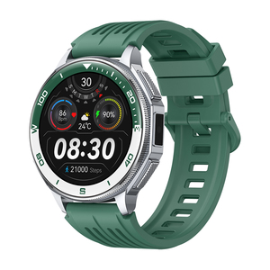 นาฬิกาสมาร์ทวอทช์ GPS หน้าจอสัมผัส AMOLED ขนาด 1.43 นิ้ว วัดอัตราการเต้นของหัวใจ ตรวจจับการนอนหลับ กันน้ำระดับ IP68 ตัวเรือนโลหะผสม สายซิลิโคนเจล - Product Image 1