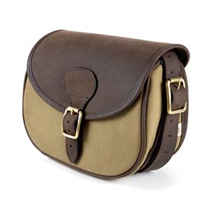 Bolsa para Cartuchos de Cuero de Vaca Encerado, Elegante, Marca Imra Impex, Lona Caqui de Alta Calidad para Accesorios de Caza - Product Image 6