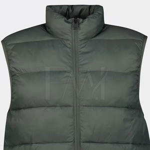Veste d'hiver à bulles sans manches avec logo personnalisé du fabricant Vêtements Gilet bouffant pour hommes fabriqué à partir de Sialkot - Product Image 3