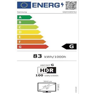 Téléviseur intelligent UHD 4K de 55 pouces avec processeur IA, mise à l'échelle 4K, couleurs HDR validées, système audio, hub de jeu et sécurité pour hôtels - Product Image 1