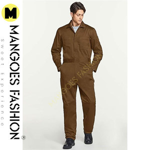 Men's Zip-Front Waterproof ANSI Class 1 Safety Coverall Stain Wrinkle Resistant Work Jumpsuit Cotton-Polyester-Silk Fabric Multi - Product Image 4