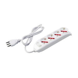 Multipresa 4P Bipasso ed Schuko + Interno Rs94060 - Product Image 1