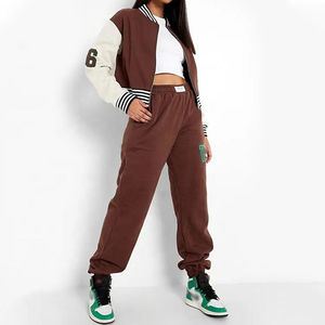 Tout nouveau Offre Spéciale vente en gros personnalisé respirant solide vêtements de sport broderie Baseball veste ensembles entraînement Bomber survêtements - Product Image 4