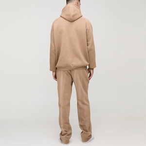 Streetwear Men Pullover Running Heavy Weight Chándal Fleece Vintage Hoodie y Jogging Set - Product Image 3