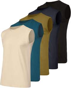 Débardeur décontracté pour homme, col rond classique, en coton, confortable pour tous les jours, idéal pour l'été, vente en gros à prix réduit - Product Image 1