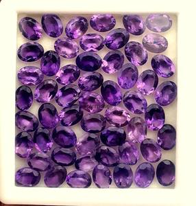 5x7mm Natural <b>Amethyst</b> Oval Cut Faceted Loose Gemstones Beads for Jewelry Making Purple <b>Amethyst</b> At Factory Price Wholesale - Product Image 4
