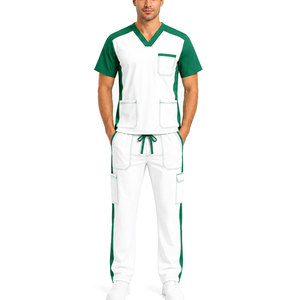 Conjunto de Uniforme Médico de Trabajo Tipo Cargo, Ropa de Trabajo para el Sector Sanitario, Venta al Por Mayor, Bolsillos, Tejido de Alta Calidad y Duradero, en Tendencia - Product Image 1