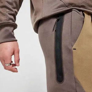 Pantalones de correr para hombre formales de algodón ligero de talla grande transpirables lavados personalizados con cierre de cordón suministro OEM - Product Image 6