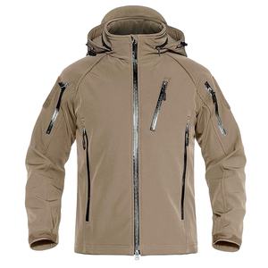 Men's Cordura Zipper Breathable Soft Shell Hiking Fleece Jacket with Removable Detachable <b>Hoodie</b> 2026 - Product Image 1