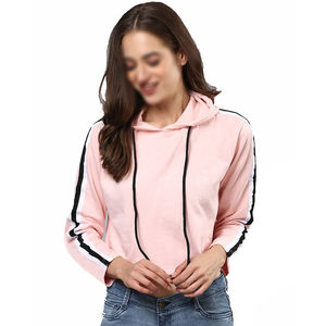 Venta caliente Casual Mujeres Crop Top Sudaderas con capucha Precio barato Gimnasio Entrenamiento Pullover Moda Crop Top Sudaderas con capucha Transpirable Precio barato - Product Image 1