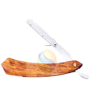 มีดโกนหนวดตรงแบบมืออาชีพสีดำสุดหรู  ทำจากสแตนเลส  เครื่องมือโกนหนวดสำหรับช่างตัดผม  มีดโกนหนวดตรงสแตนเลสสำหรับผู้ชายระดับพรีเมียม - Product Image 6