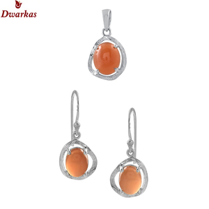 Ensembles de bijoux pour femmes design de luxe en argent sterling pierre de malachite naturelle boucle d'oreille pendentif collier - Product Image 5
