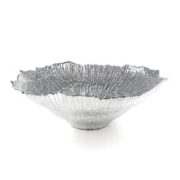 Zilverkleurige aluminium ecologische handgeschilderde moderne glanzende bloempot-standaard voor grote keukenkommen, thuisdecoratie