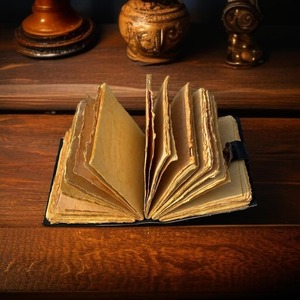 400 Page grand lapin de pâques lapin Vintage fait à la main en cuir Grimoire gros journal blanc sort livre d'ombres cadeau de noël - Product Image 4