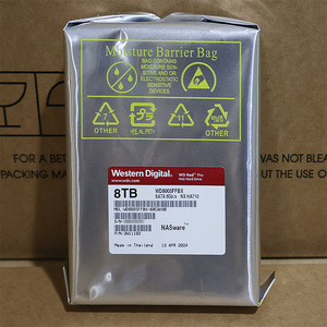 Disque dur interne WD100EFGX 8 To Red Pro NAS en métal, 7200 tr/min, SATA 6 Gb, cache 256 Mo, 3,5 pouces, pour serveur, neuf - Product Image 1