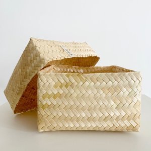 Handmade Eco Friendly Natural Bamboo Storage Woven Boxes for Packaging Gifts Natural Weaving <b>Box</b> Wholesale - Product Image 2