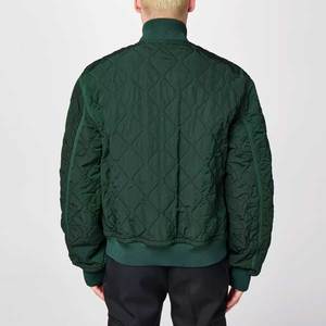 Venta al por mayor de chaqueta de bombardero personalizada para hombre OEM ODM ropa de calle ligera Varsity béisbol chaqueta con cremallera Casual moda de invierno prendas de vestir exteriores - Product Image 5