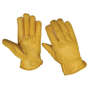 Gants de travail industriels en peau de chèvre de qualité en cuir souple pour hommes Gants imperméables à usage général - Product Image 1