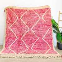 Haute vente marocain Vintage Design laine tapis antidérapant noué à la main tapis abstrait coton décor à la maison salon en gros