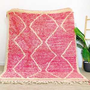 Alfombra de lana de diseño Vintage marroquí de alta venta alfombra anudada a mano antideslizante algodón abstracto decoración del hogar sala de estar al por mayor - Product Image 2