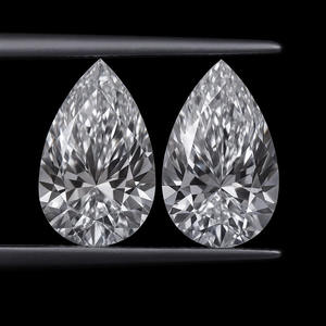 Diamant de laboratoire de forme poire de 1 carat, taille fine, couleur D, pureté VVS, certifié pour bijoux - Product Image 2