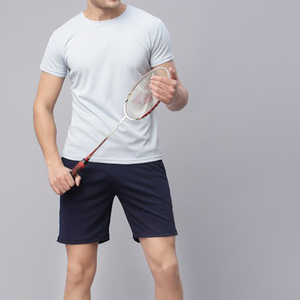 Conjunto deportivo transpirable de verano para hombre, diseño personalizado, de alta calidad, 100% algodón, camiseta y pantalones cortos. - Product Image 3