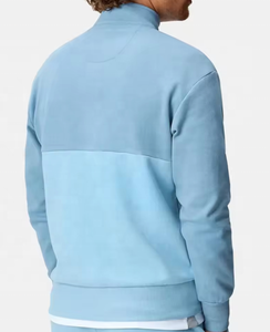 Sweat à capuche uni à fermeture éclair en polaire de coton pur d'hiver de haute qualité en vrac - Product Image 5